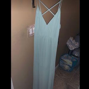 Sea foam maxi dress
